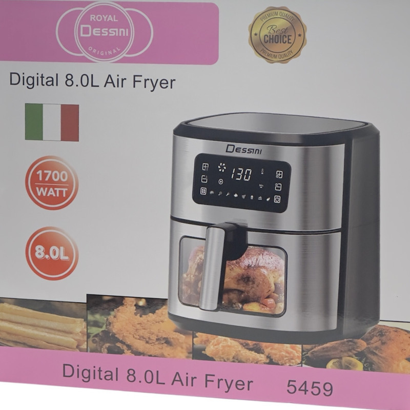 سرخ کن بدون روغن 8 لیتر دسینی مدل AIR Fryer 5459 (ارسال رایگان)